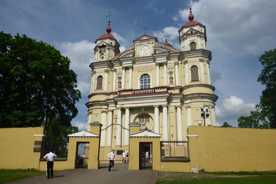 Die Peter- und Paulskirche, mit 2000 Stuckfiguren eine Perle des litauischen Hochbarock