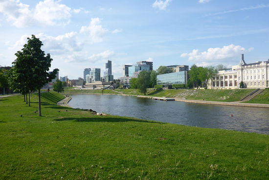 Skyline des modernen Vilnius