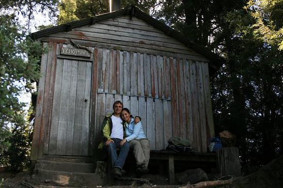 Unsere 21 Km lange Wanderung zum Echo Point im Sueden des Cradle Mt. und Lake Saint Clairs National Parks.