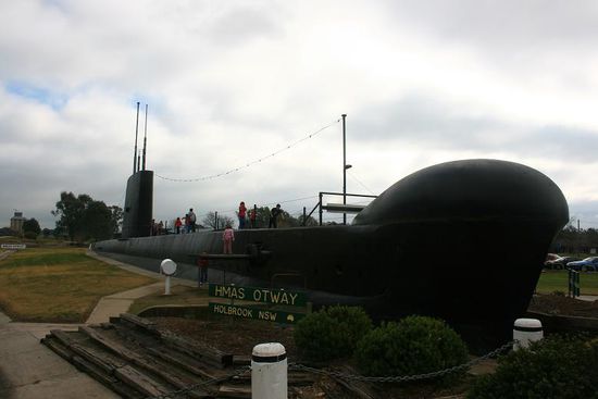 In Hoolbrook, ehemals Germantown, eine Stadt 400 Kilometer vom Meer entfernt mit ihrer Hauptattraktion einem U-Boot...