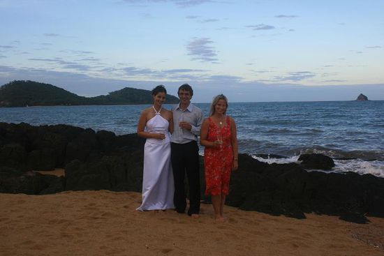 Wir mit Andrea, die mehr geheult hat wie wir 