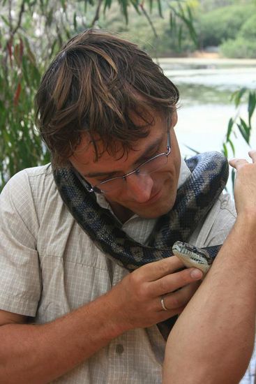 Sven hat sich in der Zwischenzeit mit einer Phyton angefreundet.