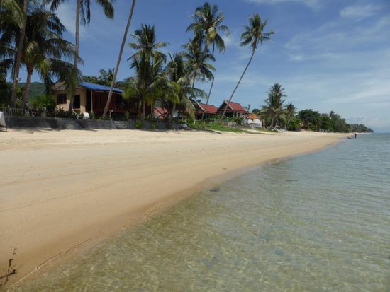 Fast menschenleerer Strand