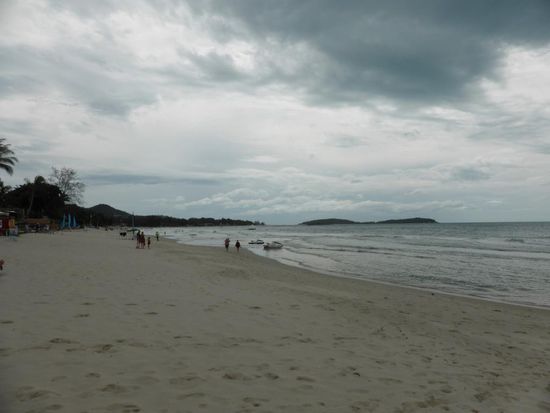 Unser Strandabschnitt - Blick nach links
