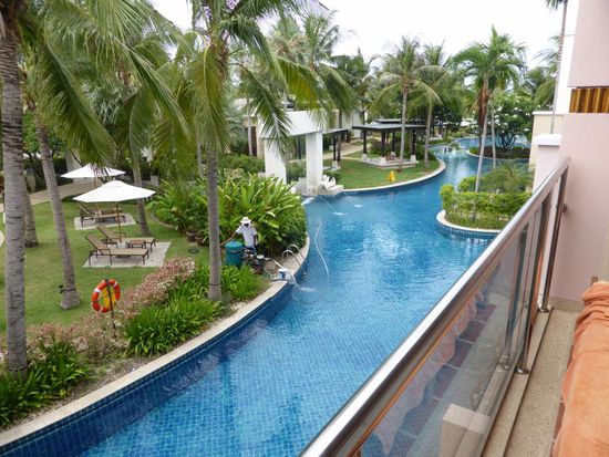 Blick von unserem Balkon