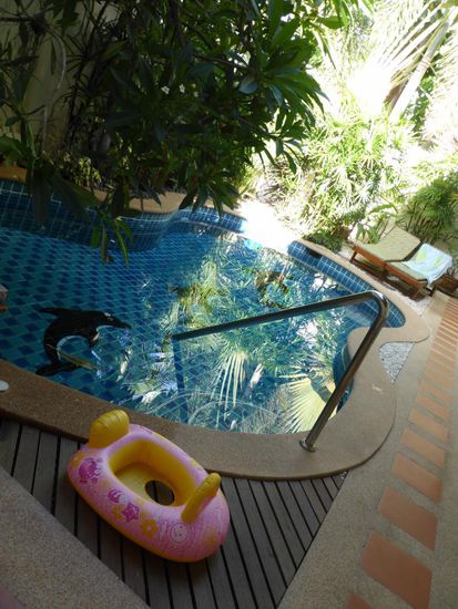 Unser eigener Pool. Hier halten wir uns am Meisten auf!