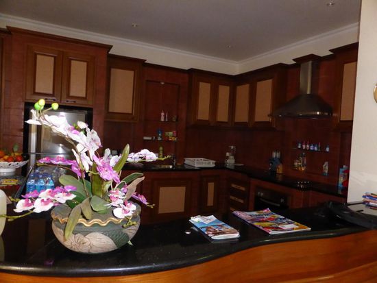 Die Küche. Hier wird nur Frühstück gemacht.