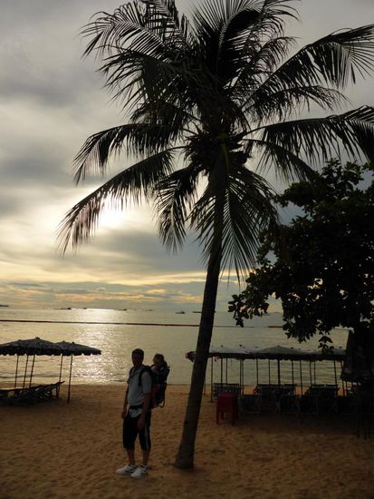 Sonnenuntergang an der Beach-Road