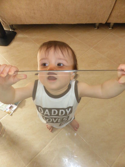 Achtung der Glastisch 