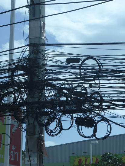 So werden hier die Stromleitungen verlegt