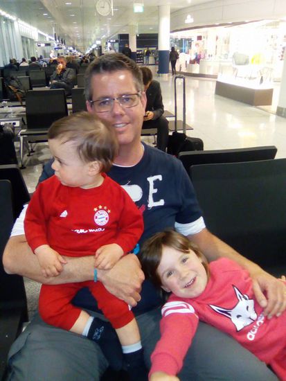 Kurz vorm Abflug in München