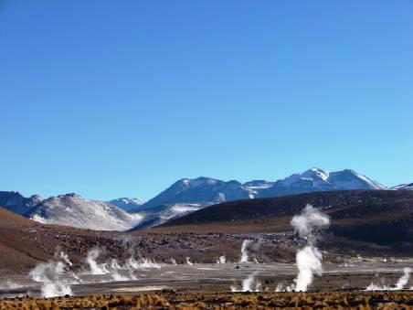Das Geysirfeld Tatio.