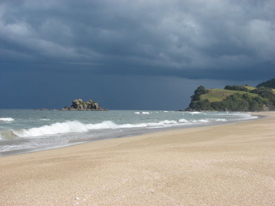 Unser Privatstrand in Whiritoa!