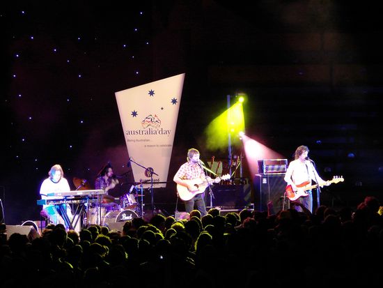 Danach gaben die "Beautiful Girls" ein Gratiskonzert.