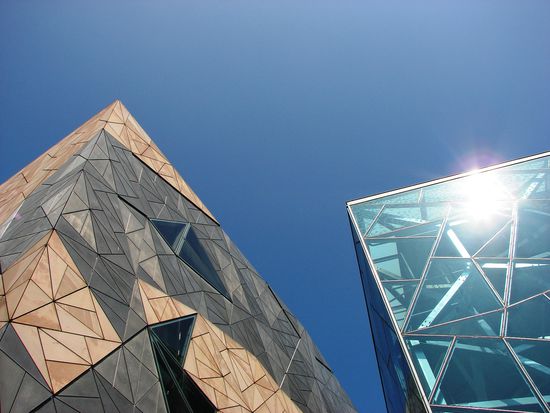 Fassaden des Museumskomplexes am Federation Square.