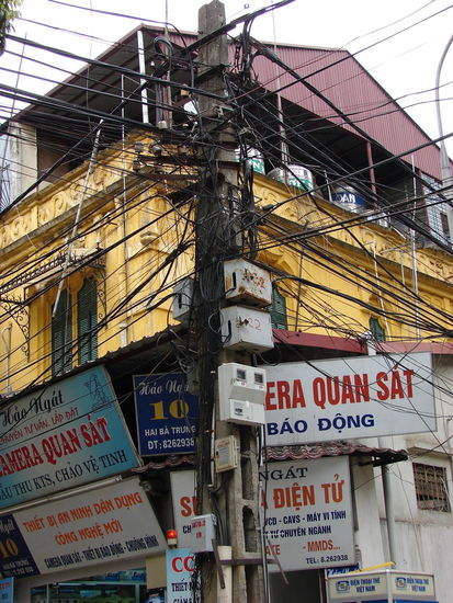 Aufstrebendes Wirtschaftsleben und Standard der Infrastruktur Hanois lassen sich gut erkennen.