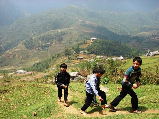 Am Weg zur Schule? Wohl kaum!