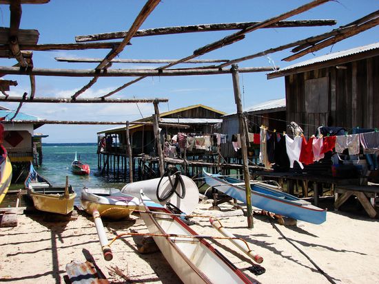 Die meisten Familien leben vom Fischfang.