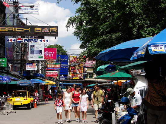 Khao San Road nachmittags.