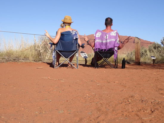 Watching Ayers Rock.....