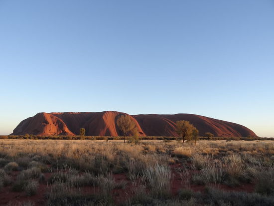 .....da is er wieder.....immer noch ein Felsen mitten im Outback 