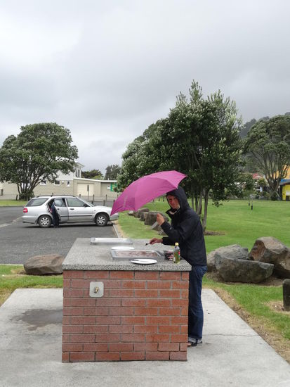 BBQ im Regen