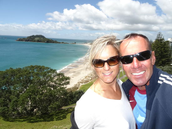 Wir besteigen den Mt. Maunganui....