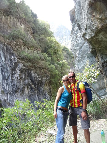 Wandern in der Schlucht