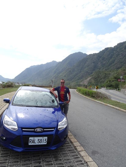 Unser Auto....nicht ganz billig für ca. 75 Euro , aber so konnten wir es in Hualien anmieten und in Taitung abgeben 