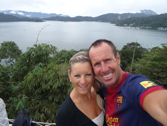 Nochmal ein toller Blick über den See vom WenWu Tempel