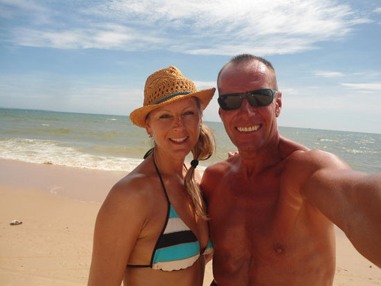 wir haben es genau 2x geschafft am Strand spazieren zu gehen.....