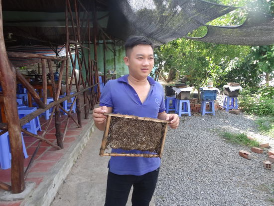 Besuch einer Bienenfarm....