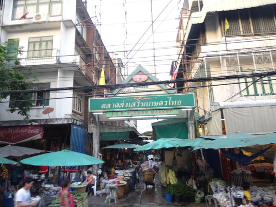 Ein riesiger Blumenmarkt