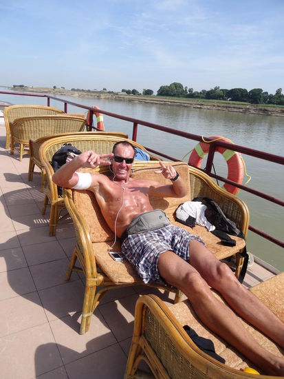 12,5 Stunden Relaxen an Bord