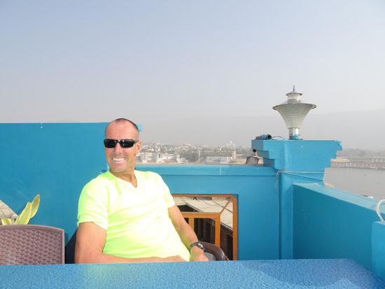 ...da haben wir uns es auf der Terasse gut gehen lassen......