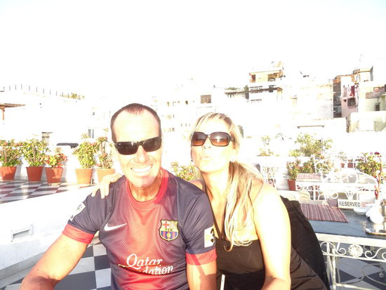 Entspannung auf der Dachterasse vom Tag