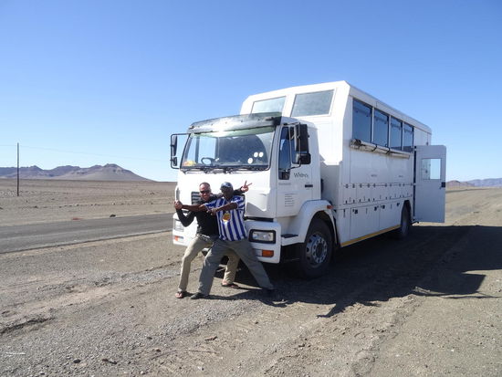 Unser Transportmittel mit unserem Guide Captain "Boyld"