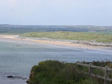Blick über den Strand von Lahinch