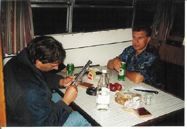 Günther und Hans-Peter beim RASTEN