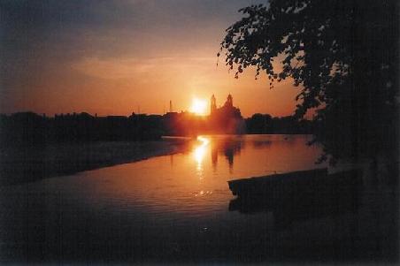 Sunset bei Athlone (beim Wehr)