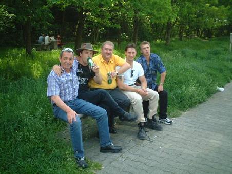 v.l. nach r. Fritz, Pierre, Marc, Günther, Hans-Peter