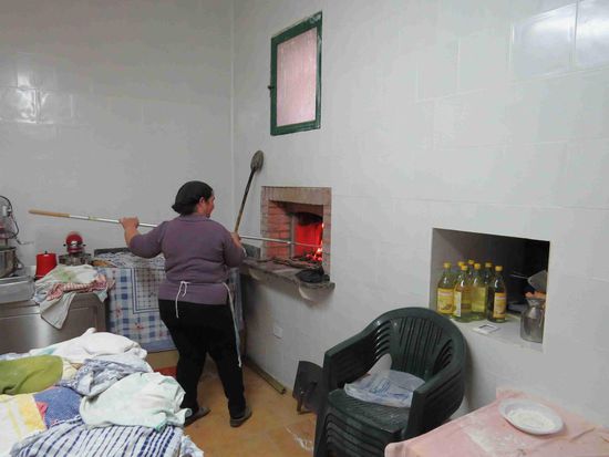 Brotbacken auf der Fattoria