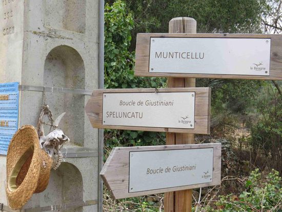 Wegweiser auf korsisch