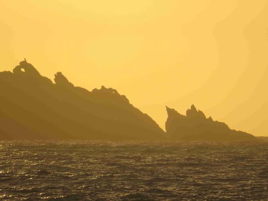 Sonnenuntergang am Riccinato-Strand (Fango-Mündung)