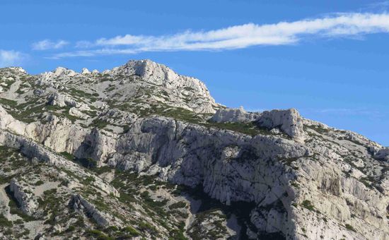 Kalkfelsen in den Calenques