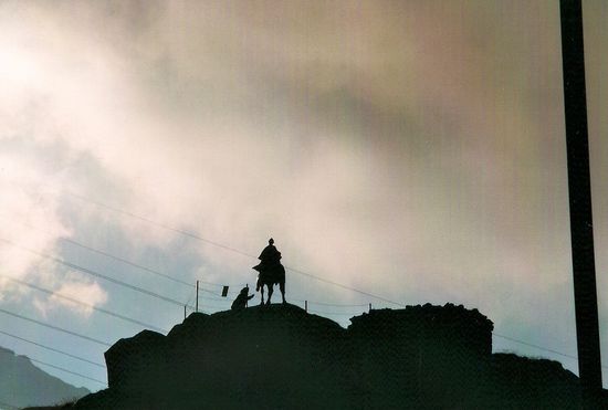 Endlich oben: am Gotthard-Pass