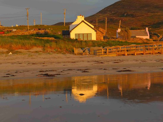 Sonnenuntergang an der Maghery beach