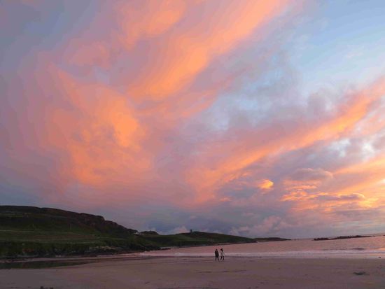 Sonnenuntergang an der Maghery beach