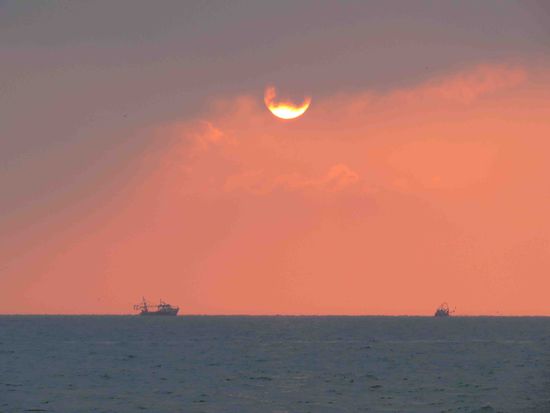 Sonnenaufgang - Roslare Strand
