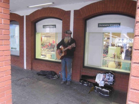 Straßensänger in Kilkenny